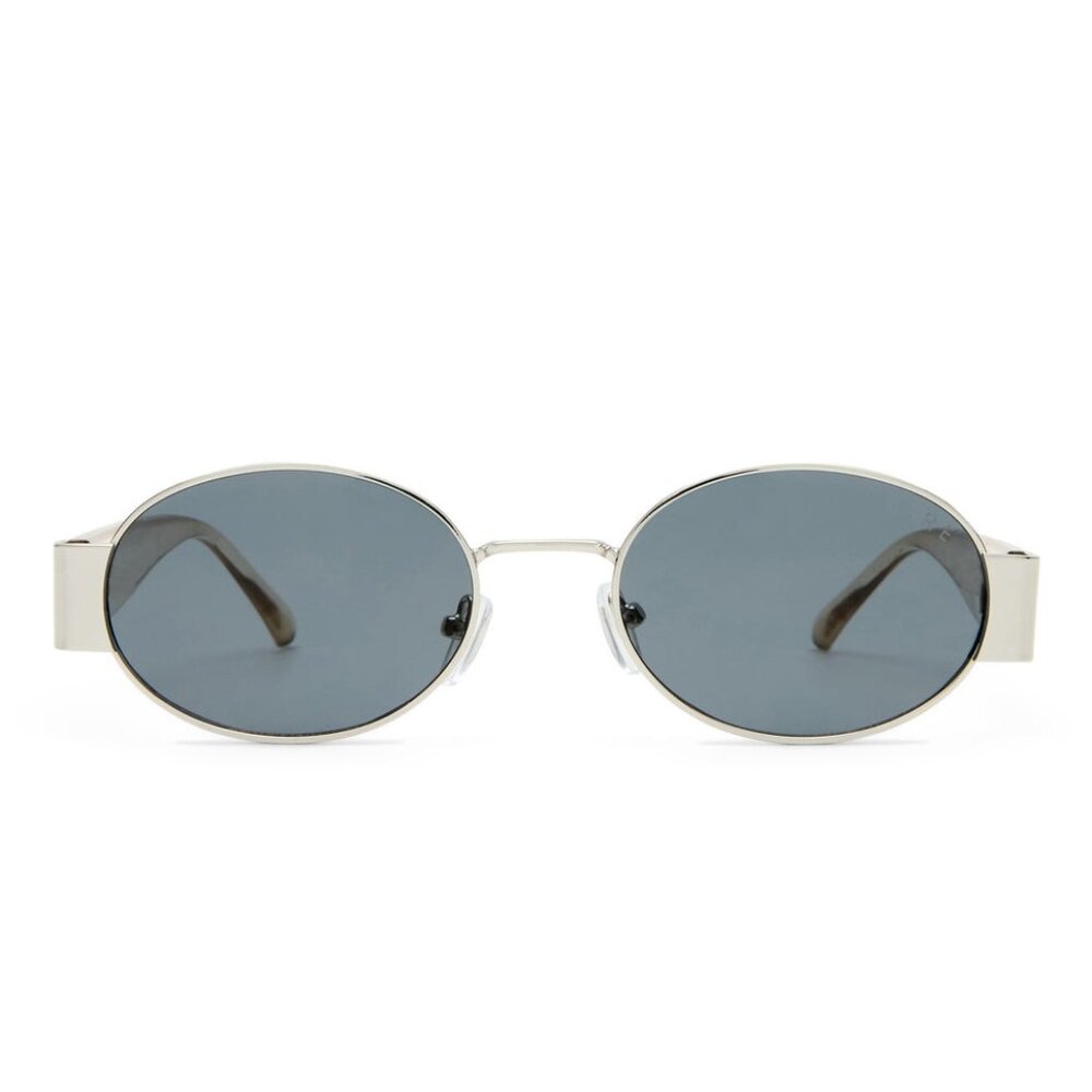 AIRE Mars Ii Sunglasses in Silver, Pewter, & Smoke Mono unisex mens womens round